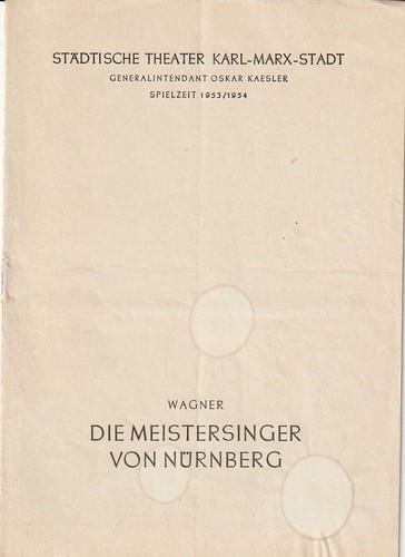 Programmheft richard wagner - programmheft,
