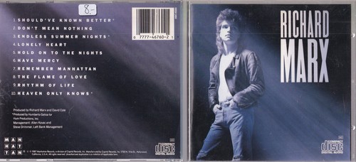 Richard marx cd manhattan - cd,